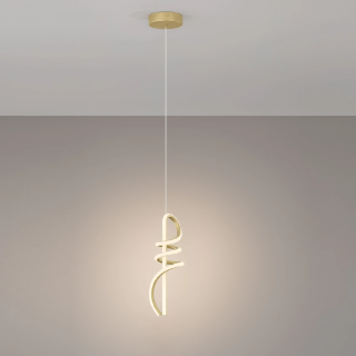 LUCES ALMAZAN LE45799 gold LED pendant lamp &ndash; elegant, slender fixture