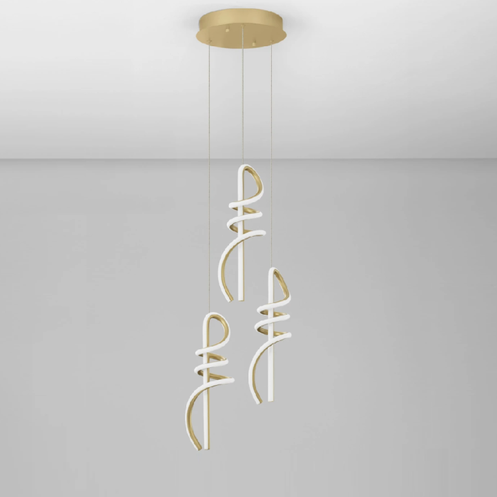 LUCES ALMAZAN LE45800 gold LED pendant lamp 54W 3000K a stylish accent