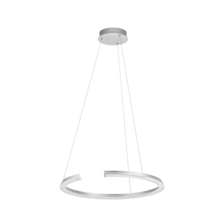 LUCES ORINOCO LE46130 large silver ring LED pendant light &Oslash;86cm 3000K