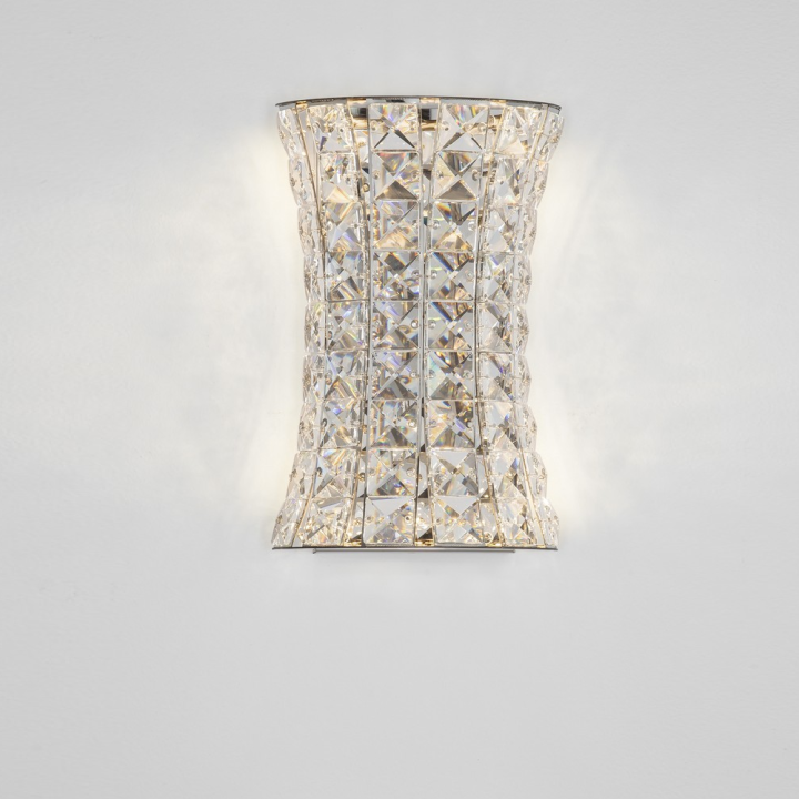 LUCES ARONA LE45867/71 podłuży kinkiet LED 12W 720lm 3500K z kryształu