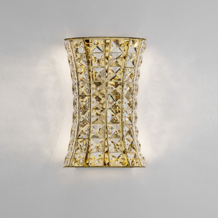 LUCES ARONA LE45867/71 elongated crystal LED wall lamp, 12W, 720lm