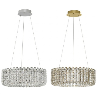 LUCES ARONA LE45854/7 LED crystal pendant light, 3500K, 2 colors