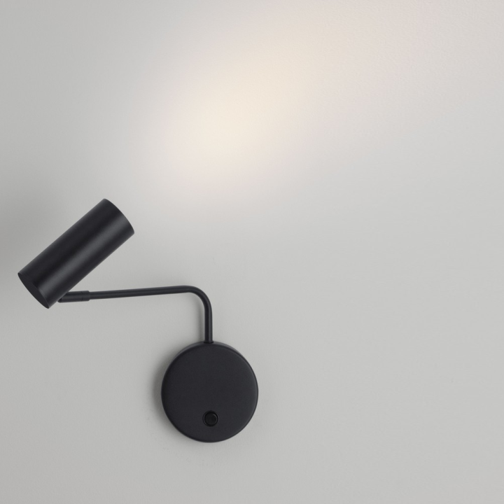 LUCES GRAUS LE46054 black wall lamp with adjustable arm, GU10, black