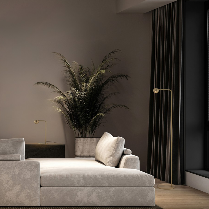 LUCES PUCARANI LE46133 złota lampa stołowa LED 6W regulowana