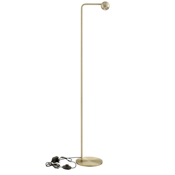 LUCES PUCARANI LE46134 adjustable gold LED floor lamp