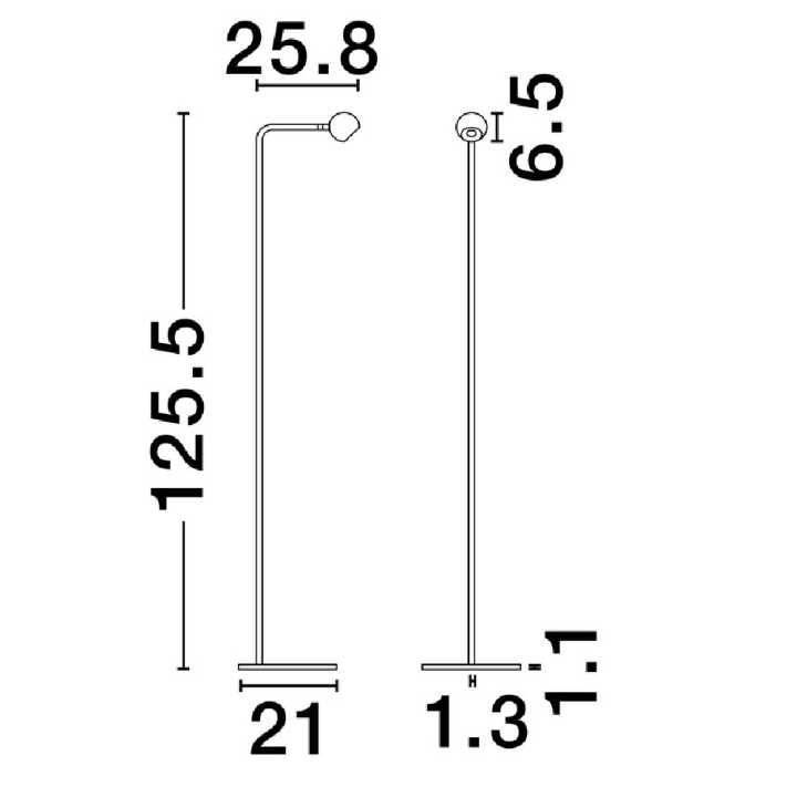 LUCES PUCARANI LE46134 regulowana złota lampa podłogowa LED