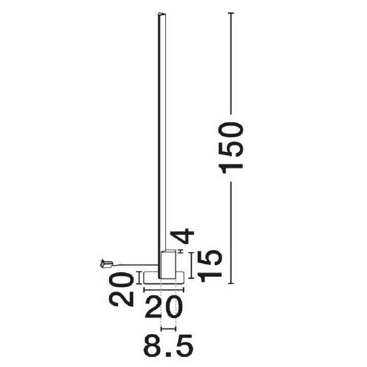 LUCES ALGATOC LE45788 LED floor lamp with touch dimmer