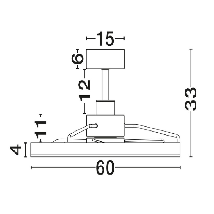 LUCES ALGINET LE45791/2 LED ceiling light with fan and CCT function