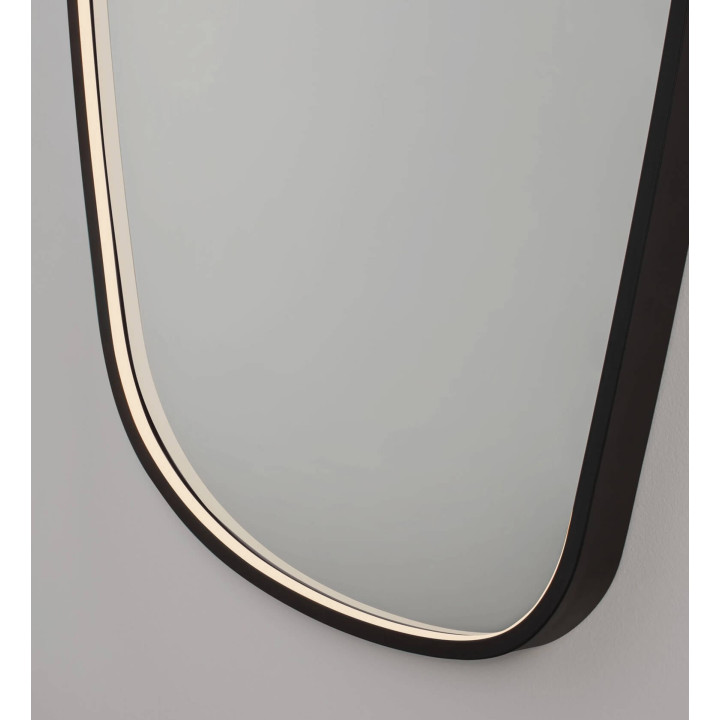 LUCES SINIA Large LED Mirror 65x135 cm 53W 3000K IP44 Black