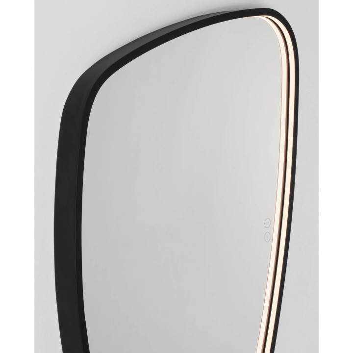 LUCES SINIA Designer LED Mirror 55x80 cm 37W 3000K IP44 Black