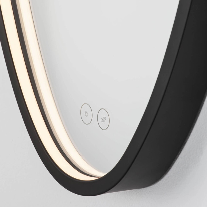 LUCES RILO Elongated LED Mirror 48x120 cm 43W 3000K IP44 Black