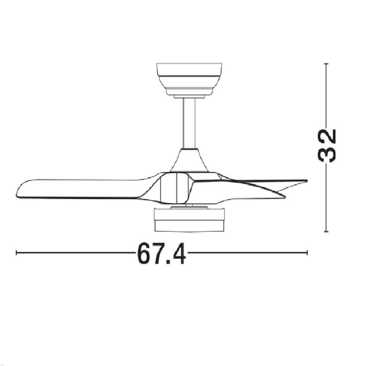 LUCES BENASAU LE45944 LED ceiling fan &ndash; lighting and cooling in one!