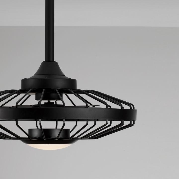 LUCES BENASAL LE45943 pendant fan with LED, adjustable CCT, and IP44