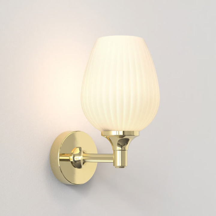 ASTRO LIBERTY WALL 1485001/2/3 tulip-shaped glass bathroom wall light