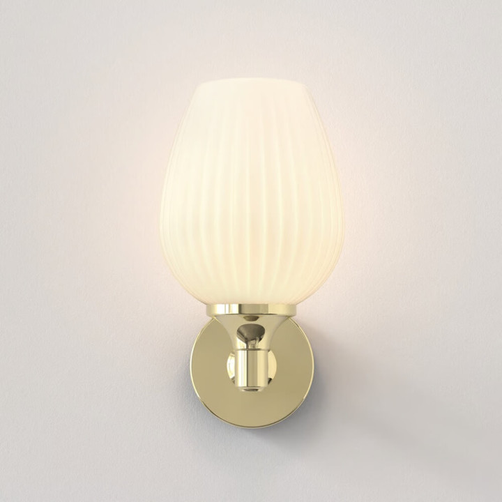 ASTRO LIBERTY WALL 1485001/2/3 tulip-shaped glass bathroom wall light