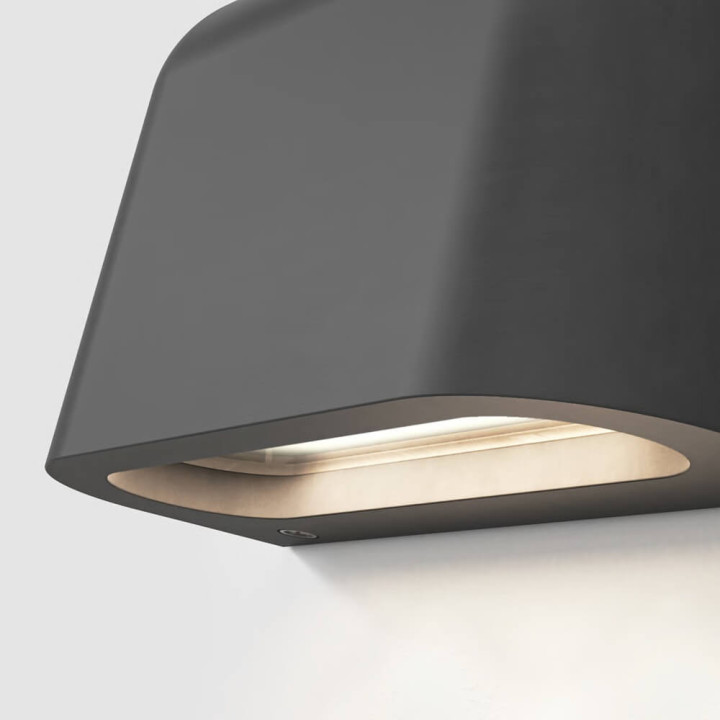 Astro Mast Twin Coastal &ndash; Concrete Outdoor GU10 Wall Light IP44