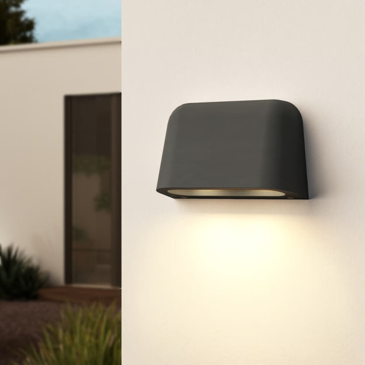 Astro Mast Twin Coastal &ndash; Concrete Outdoor GU10 Wall Light IP44