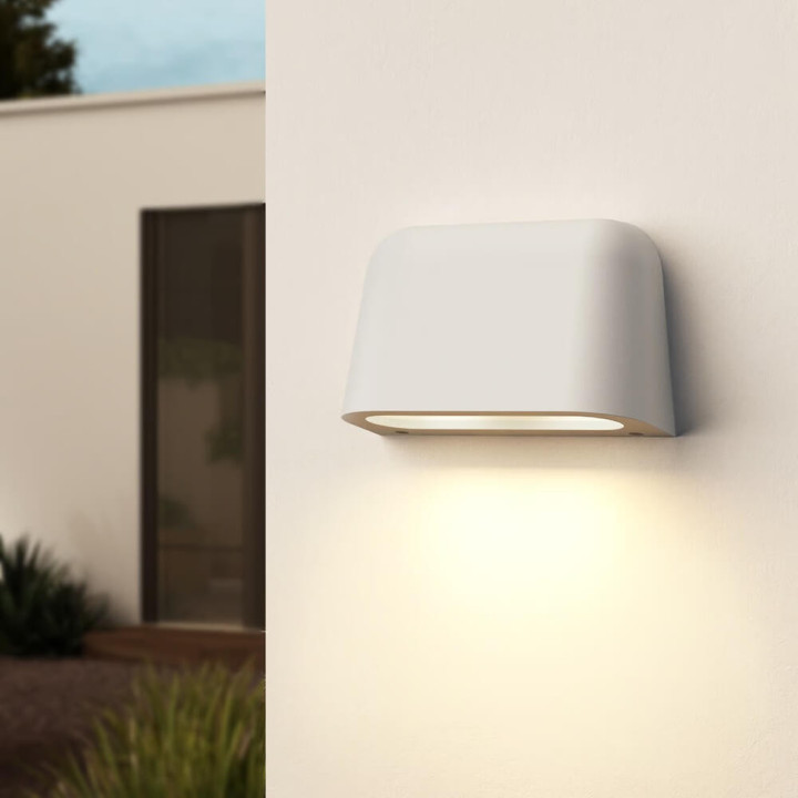 Astro Mast Twin Coastal &ndash; Concrete Outdoor GU10 Wall Light IP44