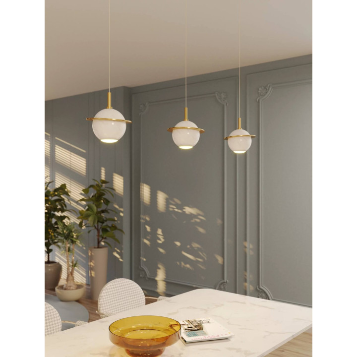 MAXlight Uranos P0413 LED pendant lamp 5W 3000K with a spherical shade