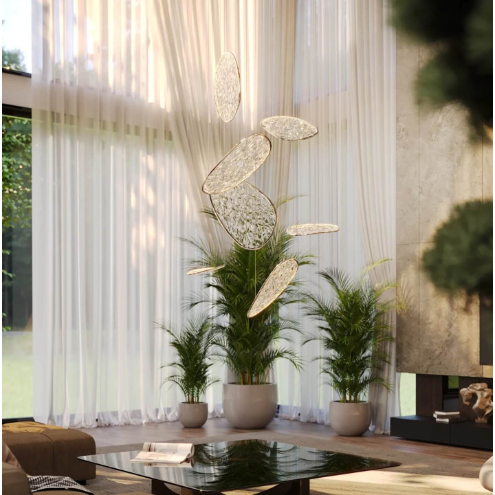 MAXLIGHT Empire P0634/5D LED pendant lamp 3000K chrome, gold