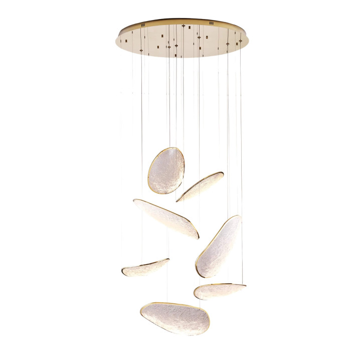 MAXLIGHT Empire P0634/5D lampa wisząca LED 3000K chrom, złoty