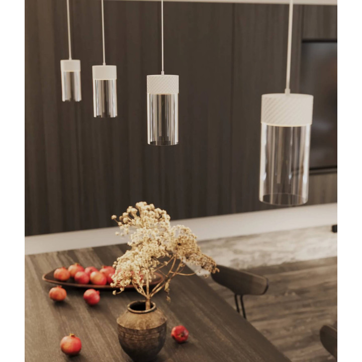 MAXlight Fusion P0639/40/6 LED pendant lamp 7W white, black, gray