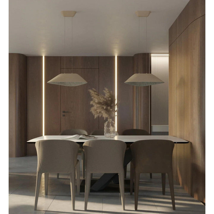 Maxlight CARBON P0567/8/9 LED hanging lamp, felt, 8W, 420lm, 3000K