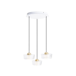 MAXlight Lipari P0543/4 elegancka lampa wisząca LED złoto 3000K