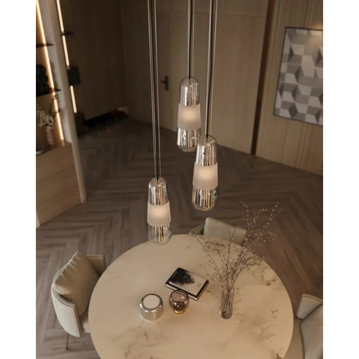 MAXLIGHT Mauri P0588/9/90 hanging lamp E14 black, metal and glass