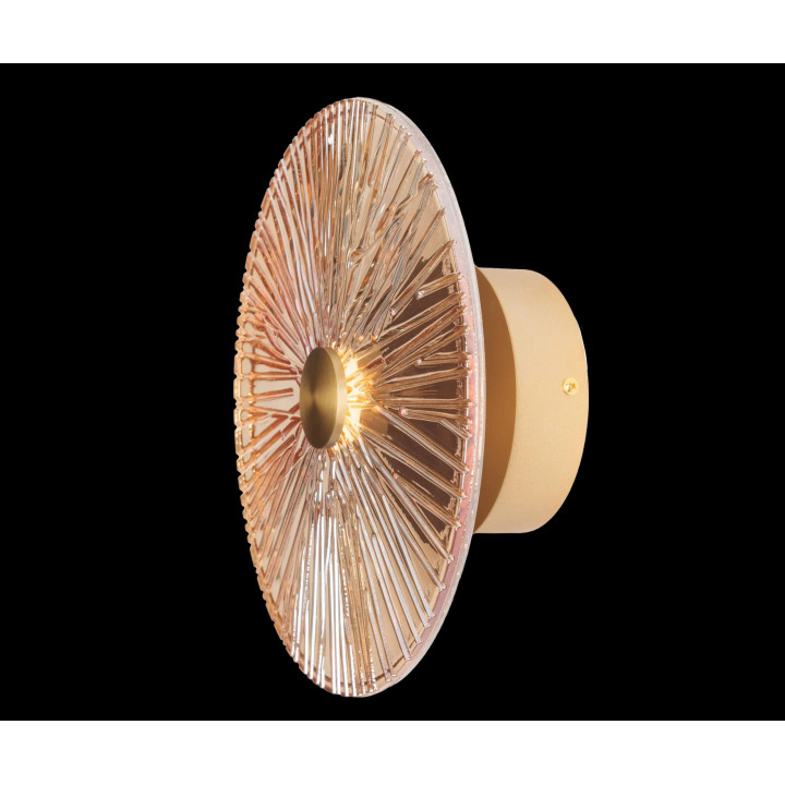 MAXlight Allure W0355/6 gold LED wall lamp 5W 3000K, metal/glass