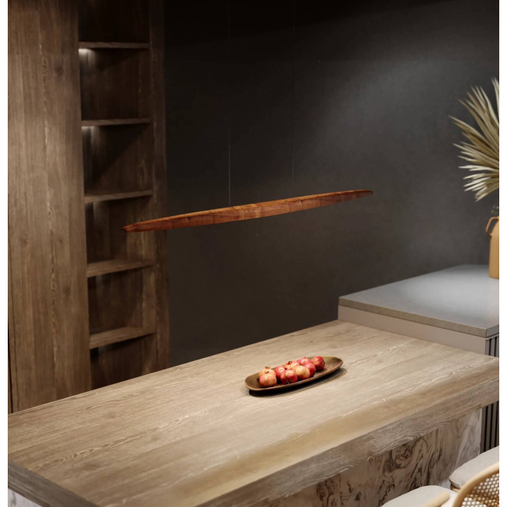 MAXLIGHT Woody P0598 hanging lamp wood LED 3000K dark forest
