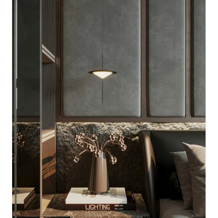 MAXlight Cone P0554/5 LED hanging lamp, black, elegant design