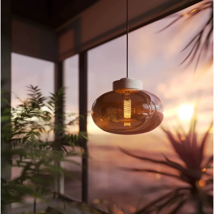 MAXLIGHT MOONSTONE P0515/6/7/8 hanging lamp E27 marble and glass 7W