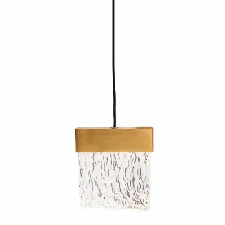 Maxlight VETRO P0428D lampa wisząca złota, czarna ze szklanym kloszem