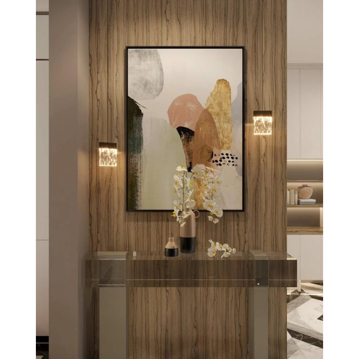 Maxlight VETRO P0428D lampa wisząca złota, czarna ze szklanym kloszem