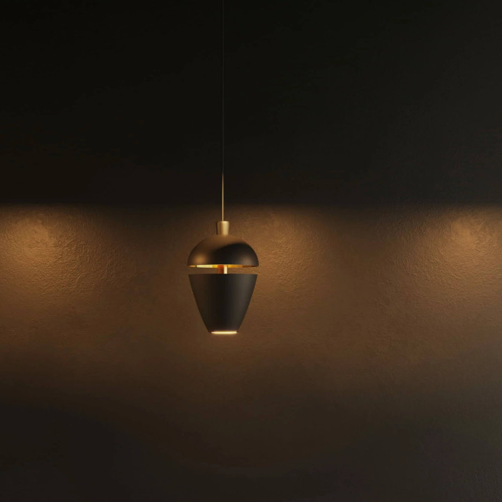 Maxlight COMETSHINE P0471/2 LED hanging lamp 8W black-gold