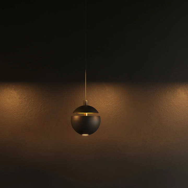 Maxlight COMETSHINE P0471/2 LED hanging lamp 8W black-gold