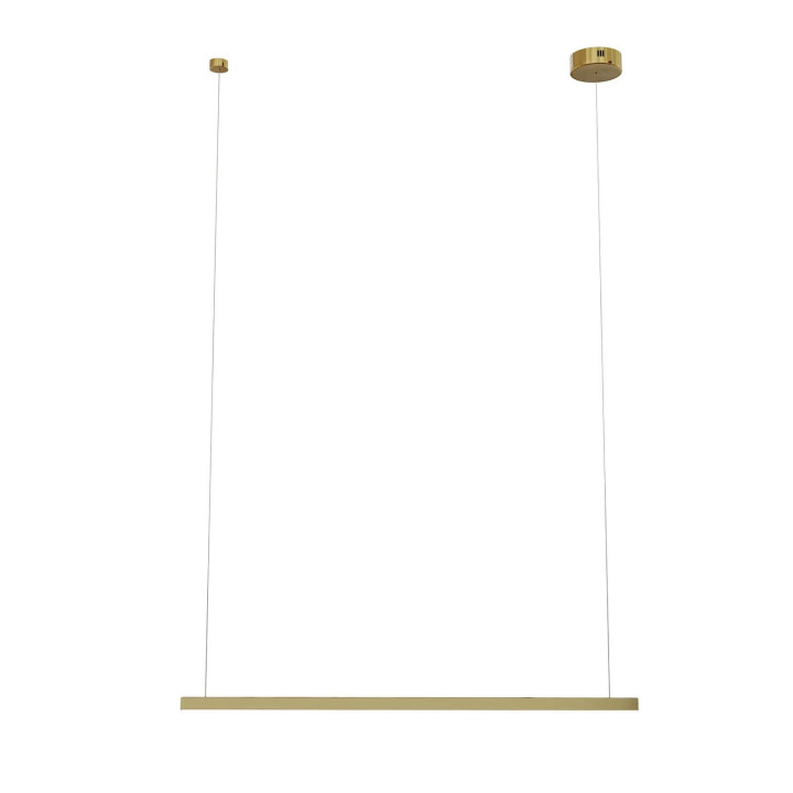 MAXlight TRIO P0310D nowoczesna lampa LED liniowa 100cm czarna, złota