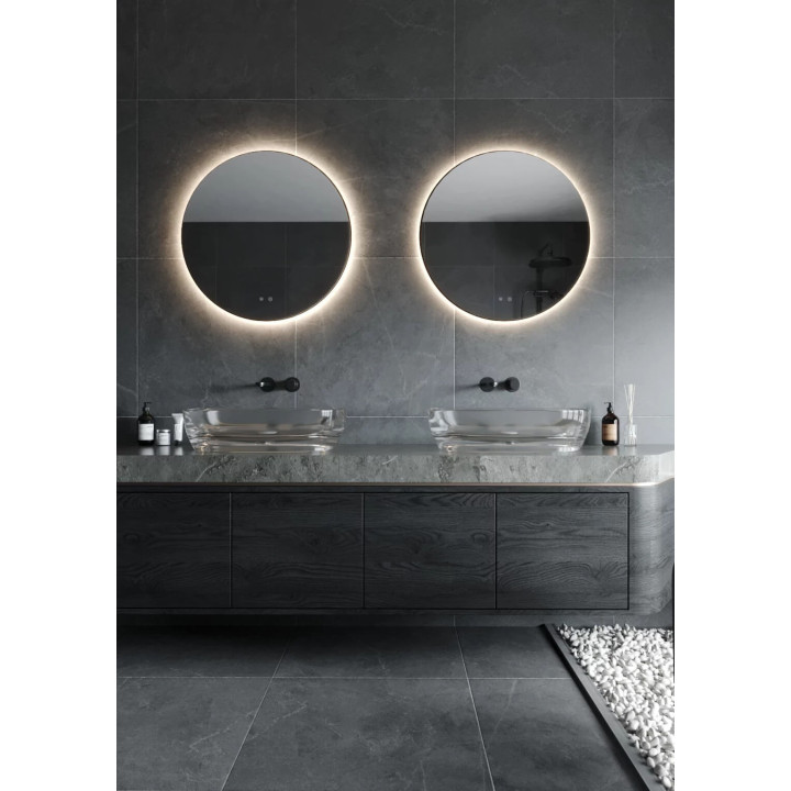 MAXlight MIRROR W0387 round LED mirror 80cm, IP44 light 3000K&ndash;5000K