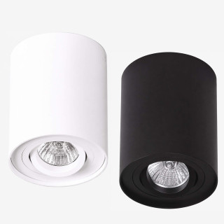 MAXlight Basic Round okrągła tuba oprawa sufitowa biała, czarna 230V