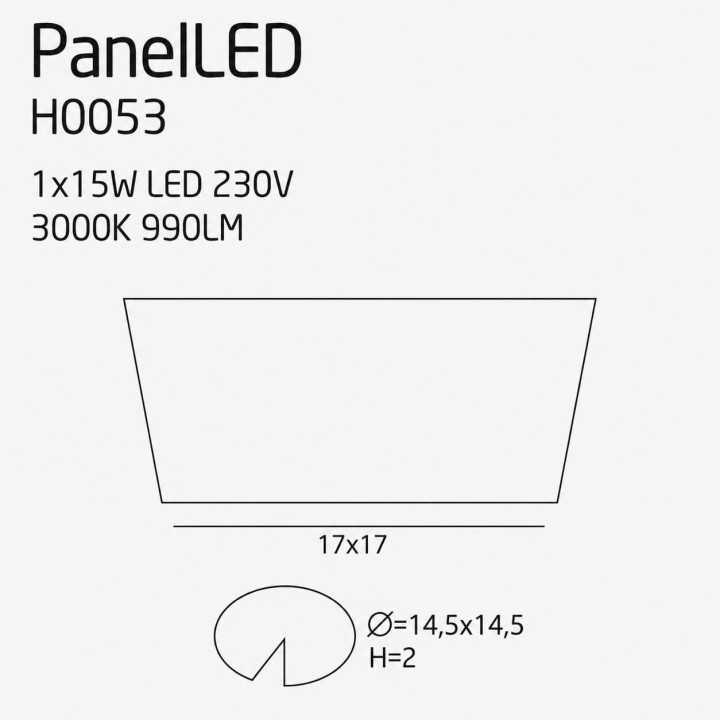 Oprawa podtynkowa LED Maxlight H0053 biała