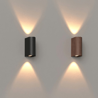 Maxlight BADIA W0469/70 LED wall lamp 12W 3000K IP65 black, corten