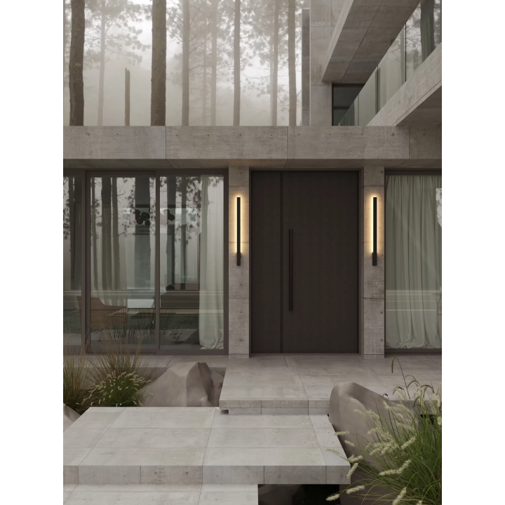 Maxlight KAPRUN W0458/9 elongated outdoor wall lamp, IP65, 2 lengths