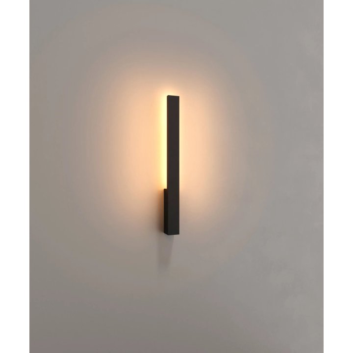 Maxlight KAPRUN W0458/9 podłużny kinkiet zewnętrzny IP65 czarny