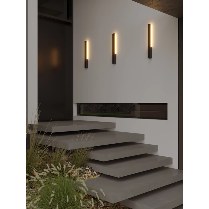 Maxlight KAPRUN W0458/9 elongated outdoor wall lamp, IP65, 2 lengths