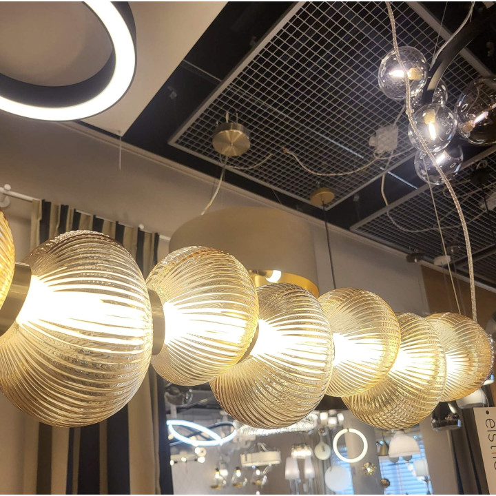 LUCES TANVERA LE45204/7 lampa wisząca szklana LED 15W 3000K