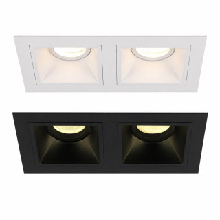 Maxlight HIT II double, recessed 2xGU10 LED white, black