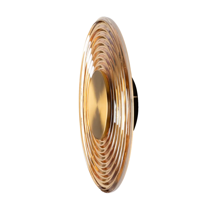 MAXlight LEONARDO W0474/5 kinkiet LED &Oslash;30cm szkło, czarny, złoty