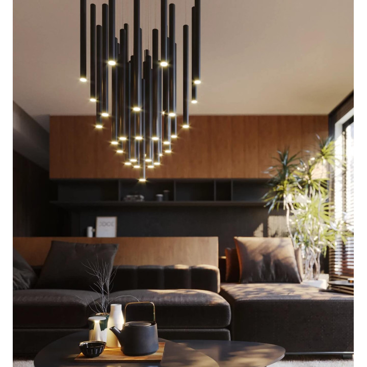 Maxlight ORGANIC P0175D, P0242D wisząca LED 45W chrom, złoty, czarny