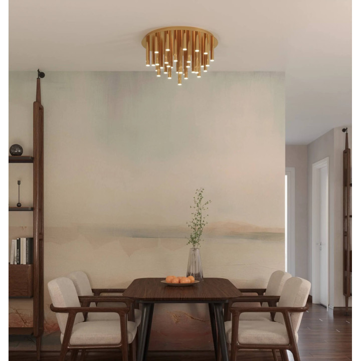 Maxlight ORGANIC round LED ceiling light 33W C0115D, C0188D chrome, gold